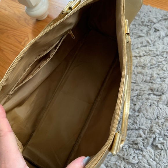 BCBGMAXAZRIA Gold Duffle Bag - Picture 7 of 8